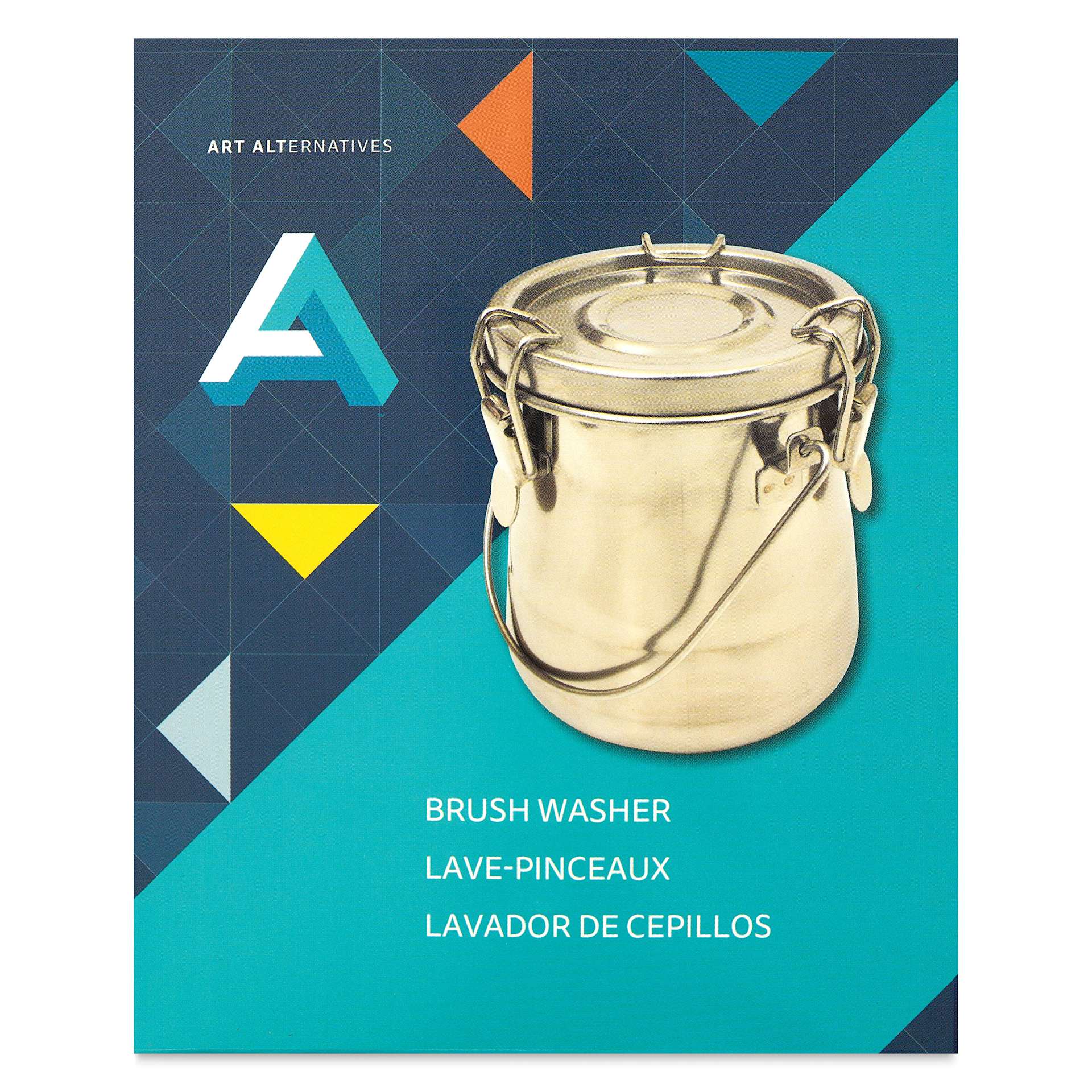 Art Alternatives Stainless Steel Brush Washer - 24 oz, front of packaging