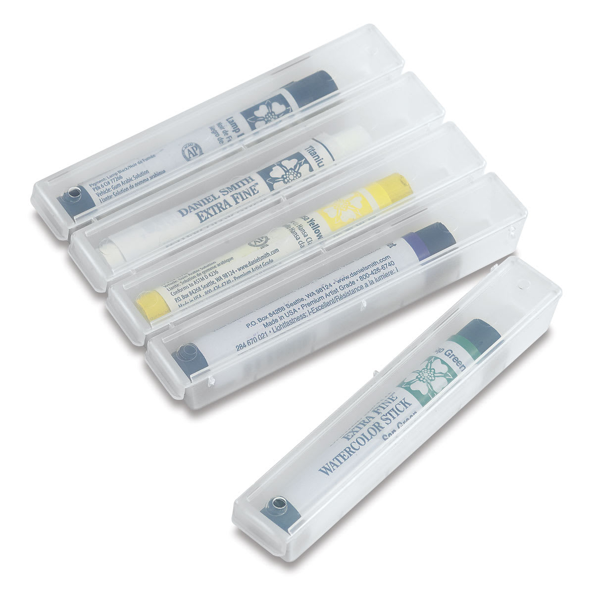 Daniel Smith Watercolor Stick Case - Filled case with one segment snapped apart
