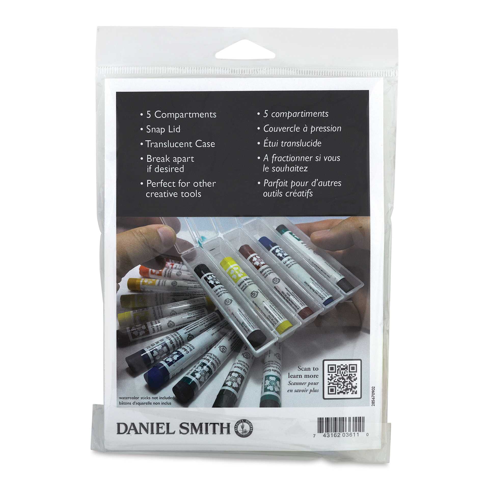 Daniel Smith Watercolor Stick Case (back of packaging)