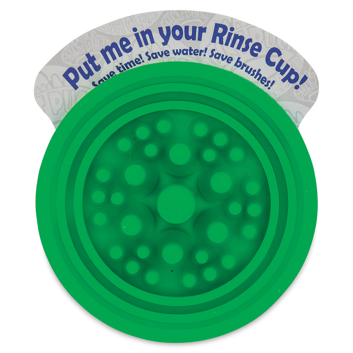 Paint Puck Brush Cleaner - Green top view