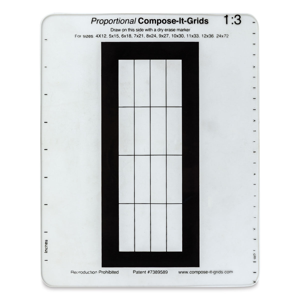 Compose It Grid - 8" x 10", Single Grid, 1:3