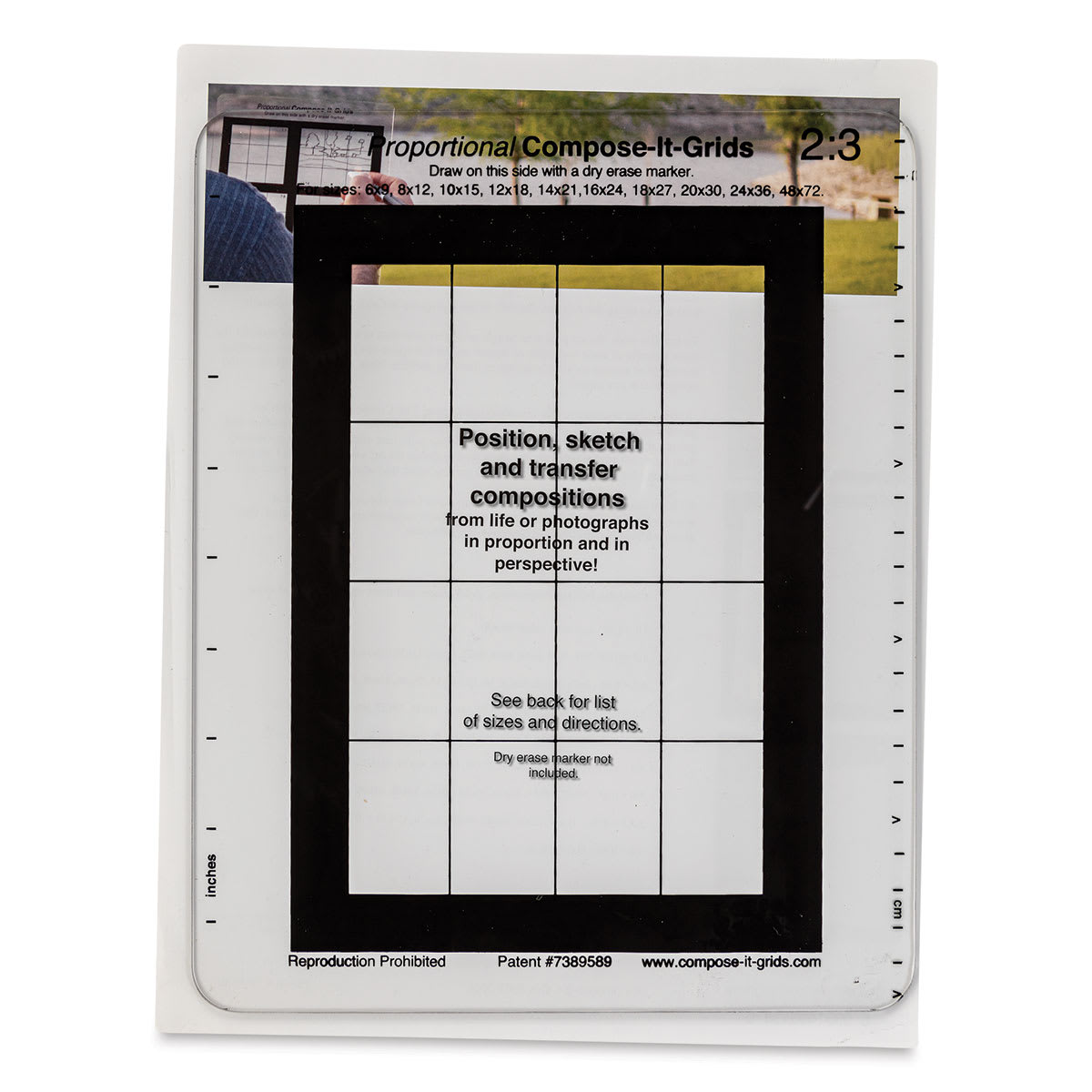 Compose It Grid - 8" x 10", Single Grid, 2:3 front of package