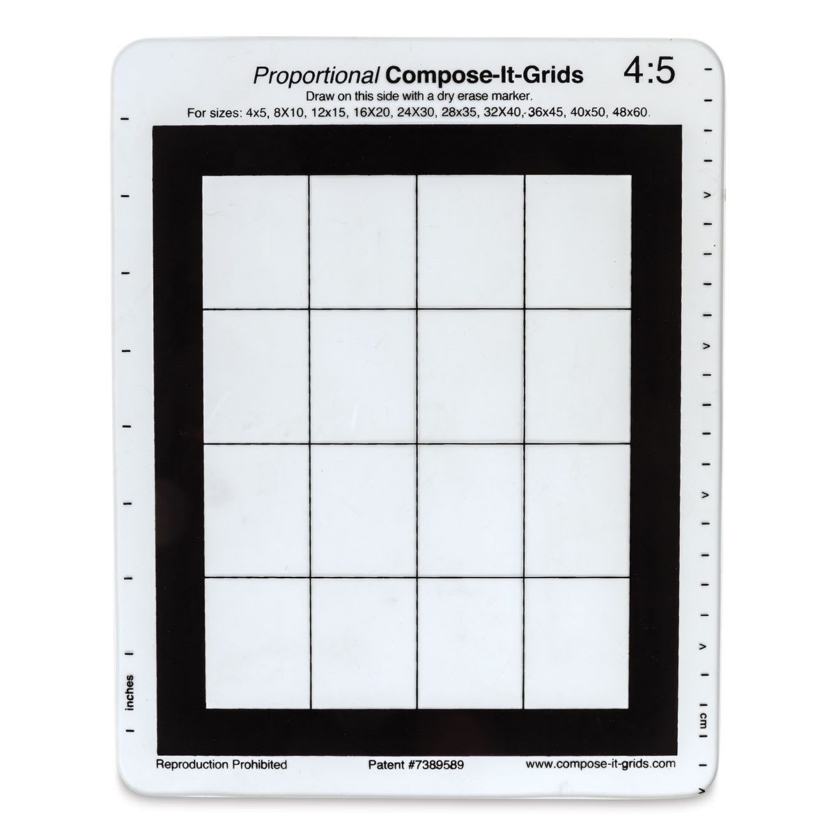 Compose It Grid - 8" x 10", Single Grid, 4:5