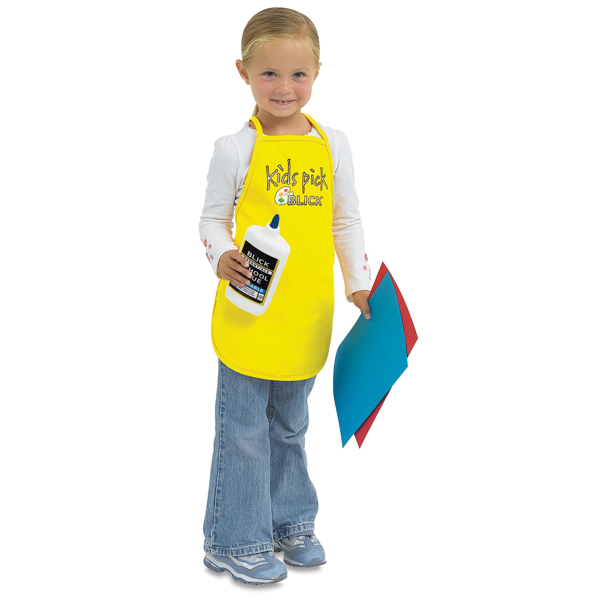 Blick Kid's Apron - Yellow, Small, apron on child