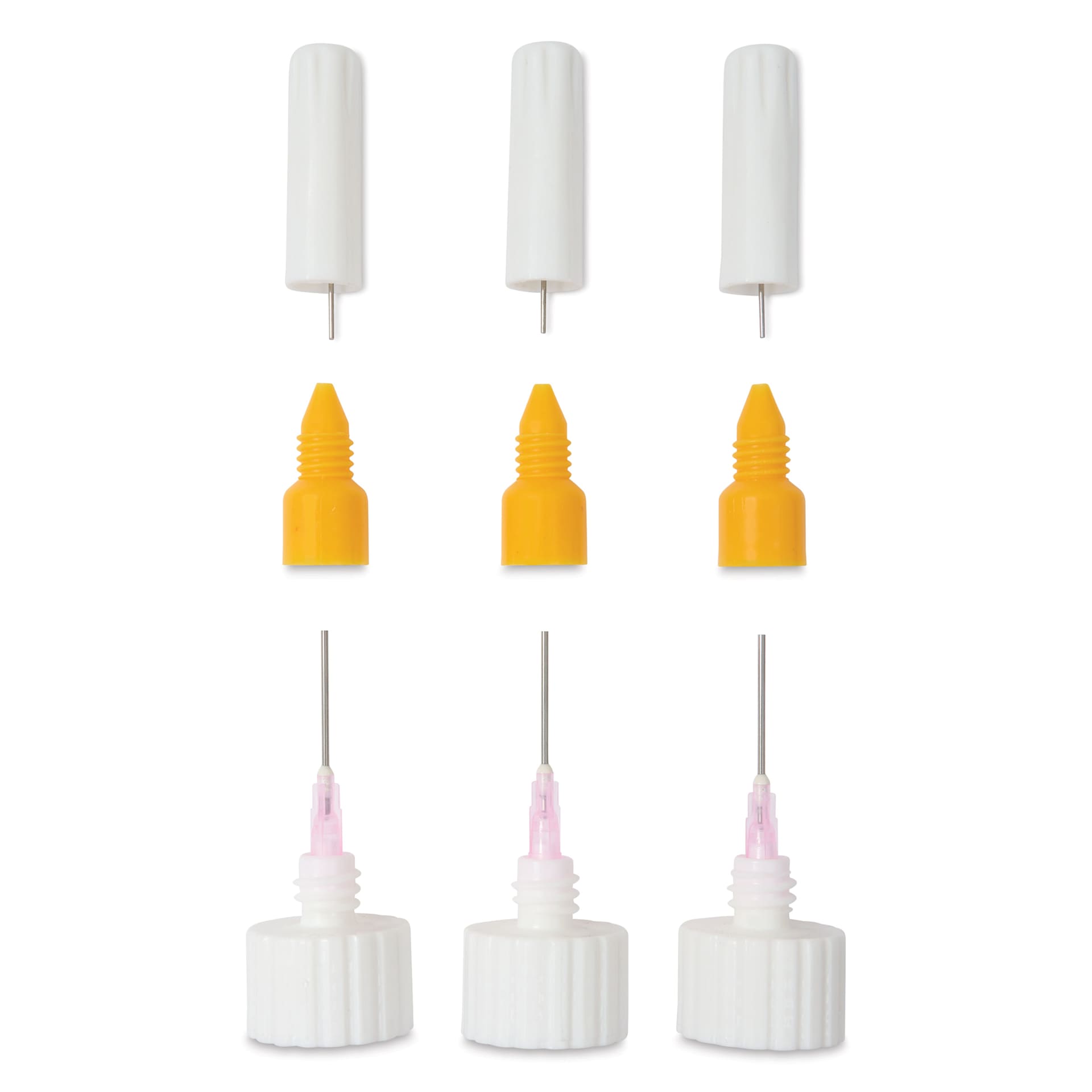 Fineline Tips and Caps - Standard Tip, 18 Gauge, Pkg of 3, tips exposed