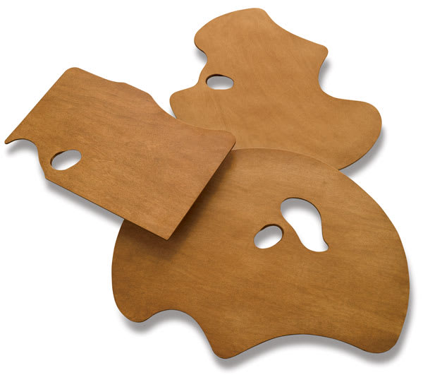 New Wave Wooden Palettes - Assorted Palette styles shown New Wave Wooden Palettes - Assorted Palette styles shown