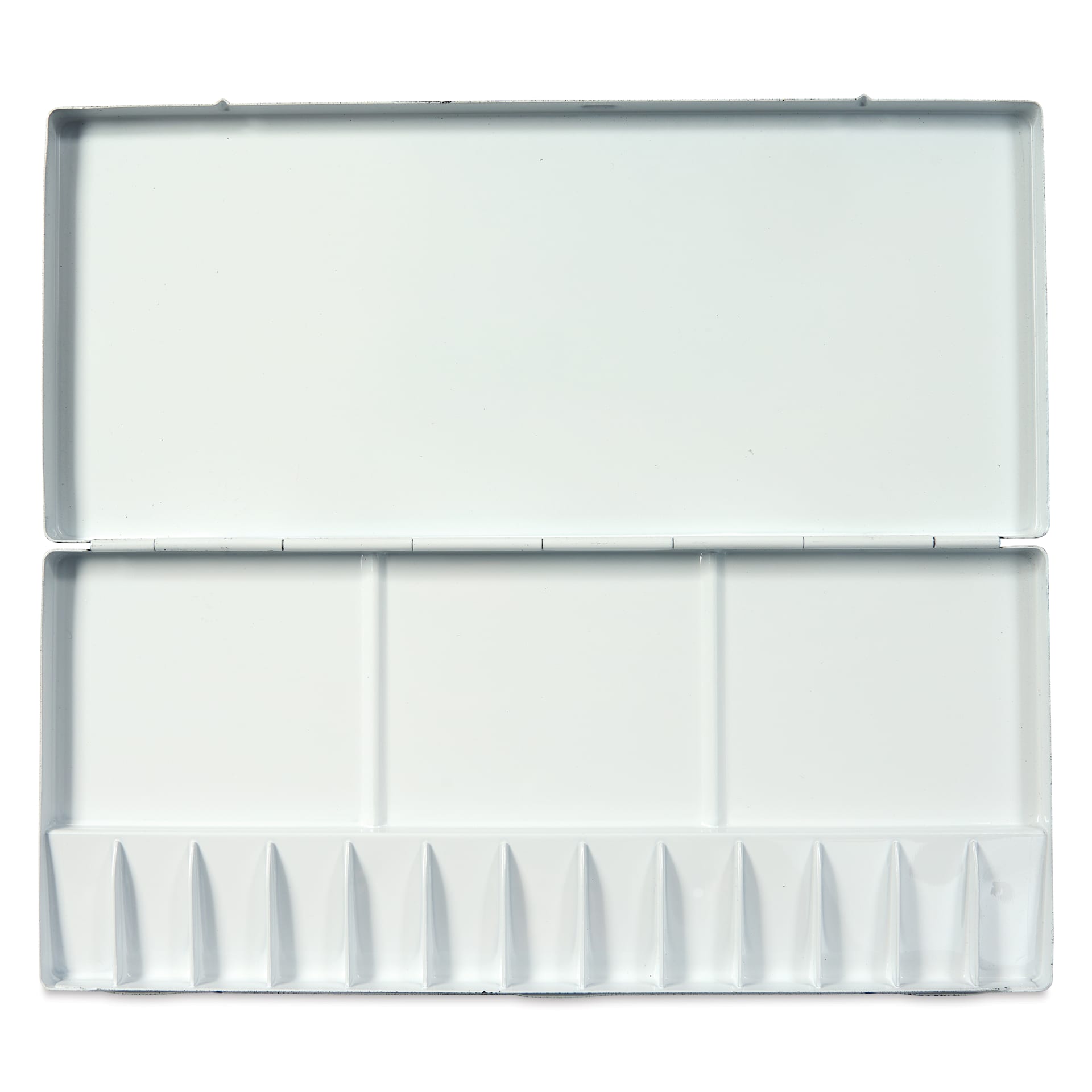 Holbein Aluminum Folding Palette - 13 Wells, open