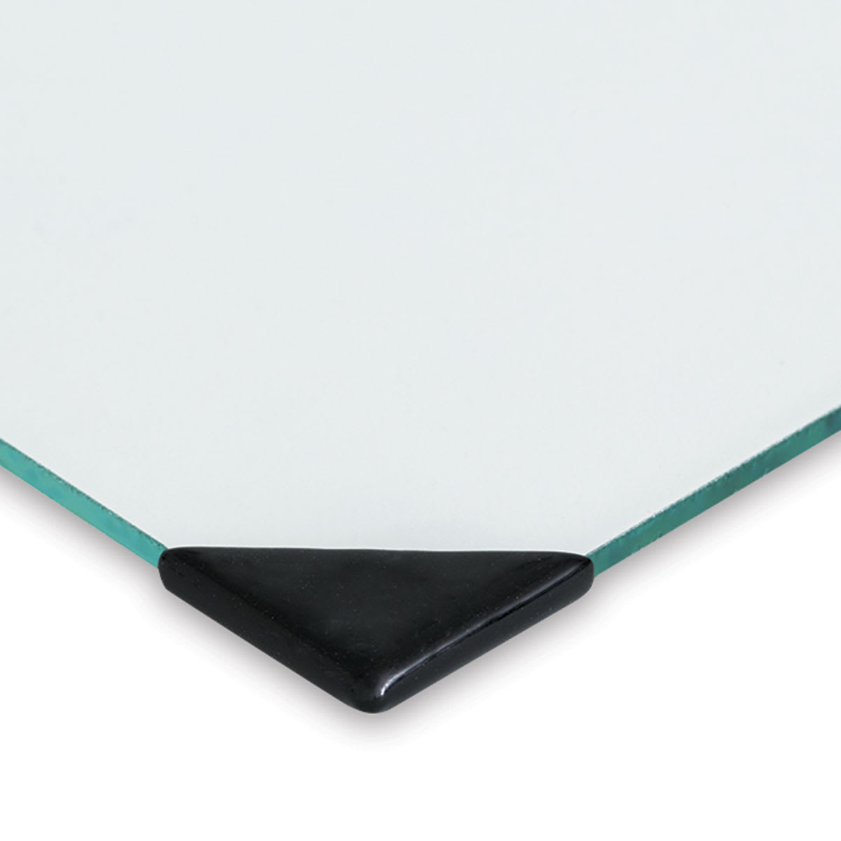 Posh Glass Tabletop Palette, Clear corner