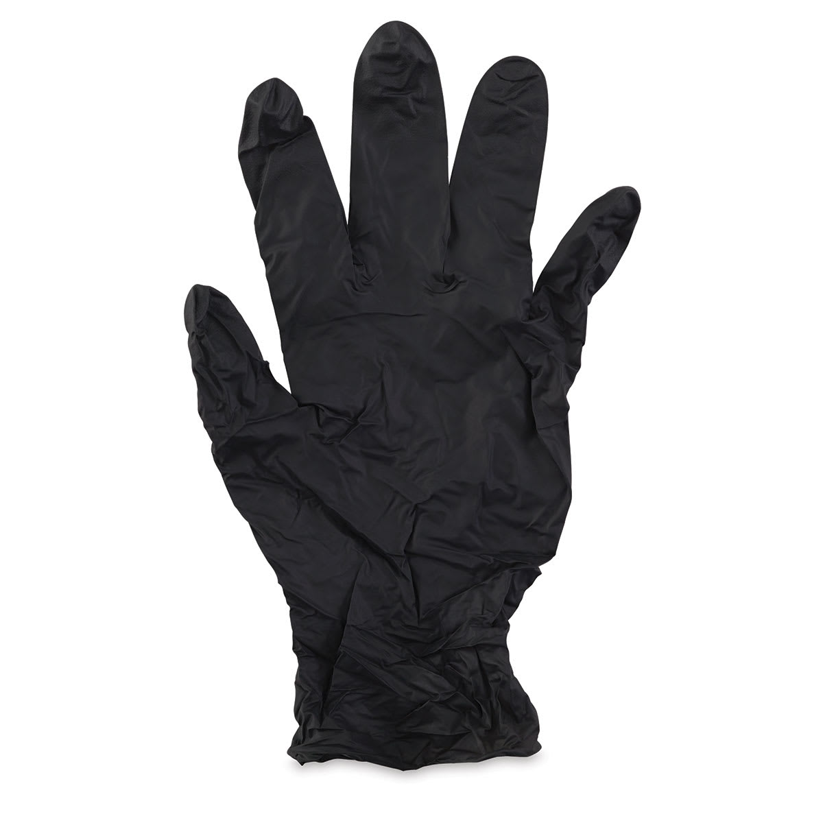 SemperForce Black Nitrile Gloves - Single left handed glove shown upright SemperForce Black Nitrile Gloves - Single left handed glove shown upright