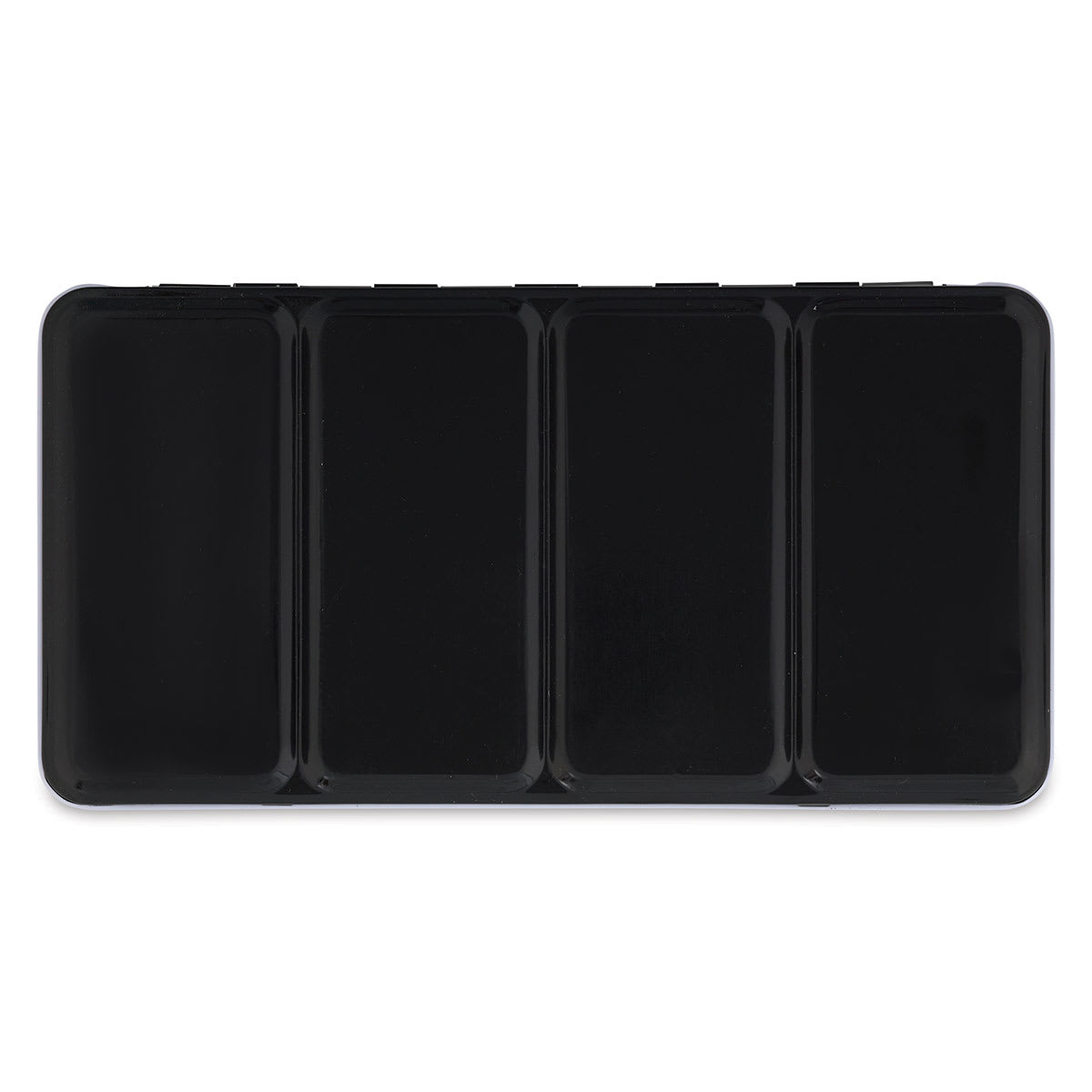 Empty Watercolor Palette Tin - Top view of Closed 48 Pan Tin Empty Watercolor Palette Tin - Top view of Closed 48 Pan Tin