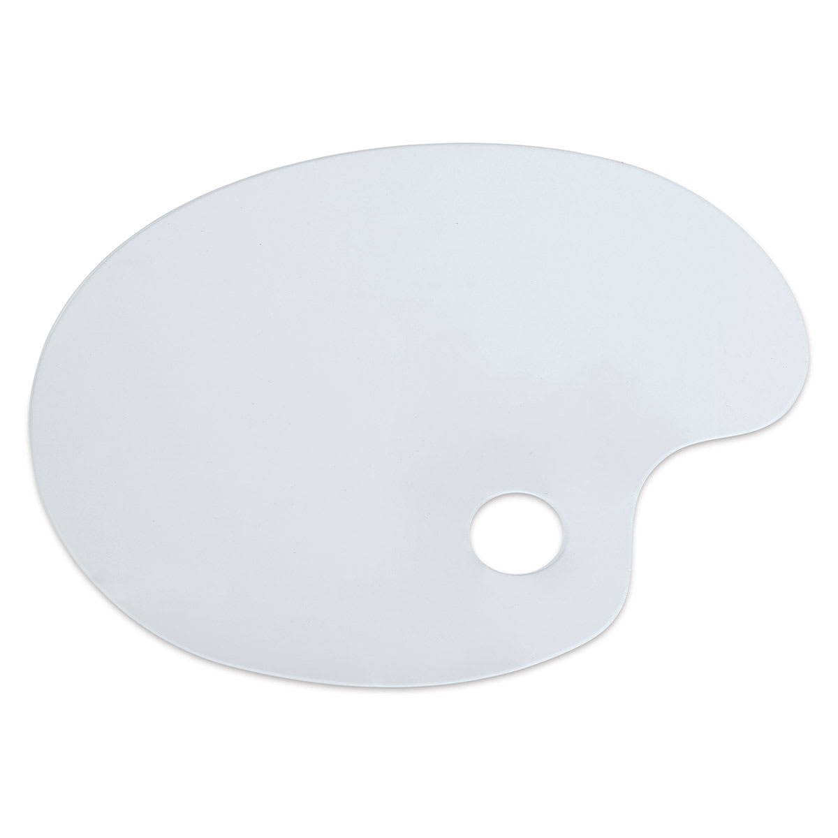 Kingart Oval Clear Acrylic Palette - Top view