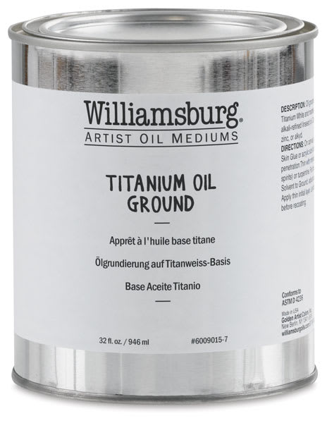 Williamsburg Titanium Oil Ground - Front of can
Williamsburg Titanium Oil Ground - Front of can