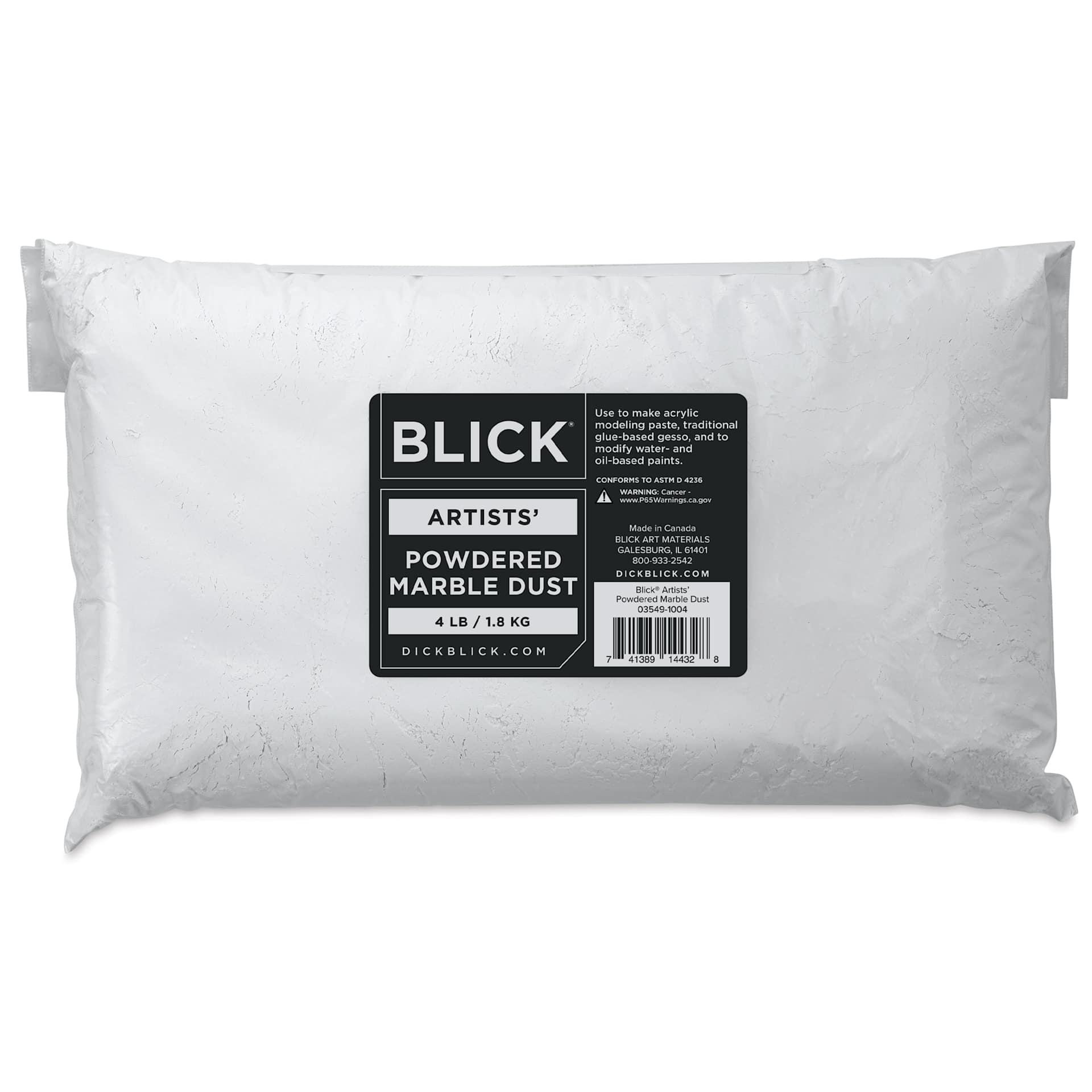 Blick Powdered Marble Dust - 4 lb, packaging Blick Powdered Marble Dust - 4 lb, packaging