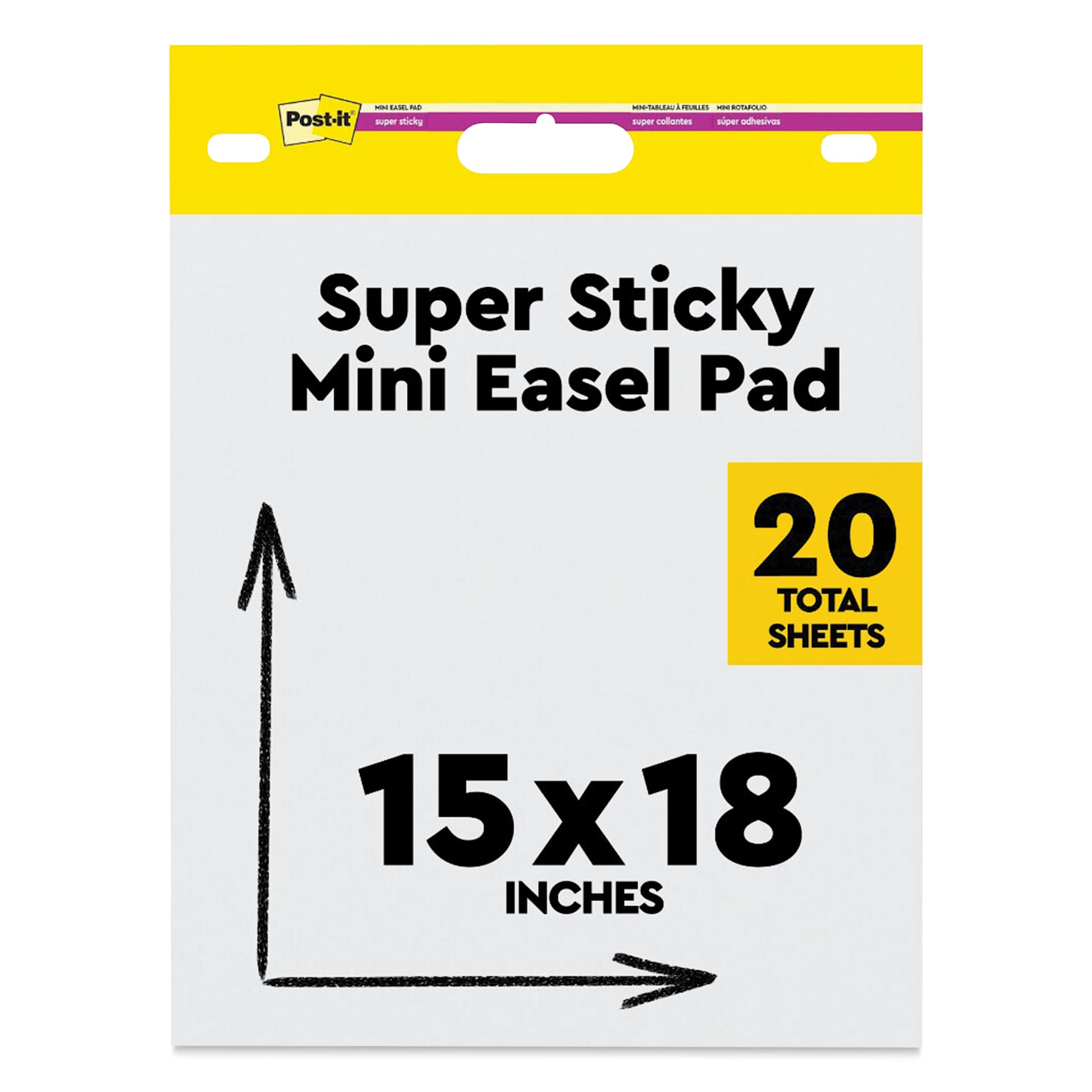 Post-it Super Sticky Mini Easel Pad - 15" x 18"
