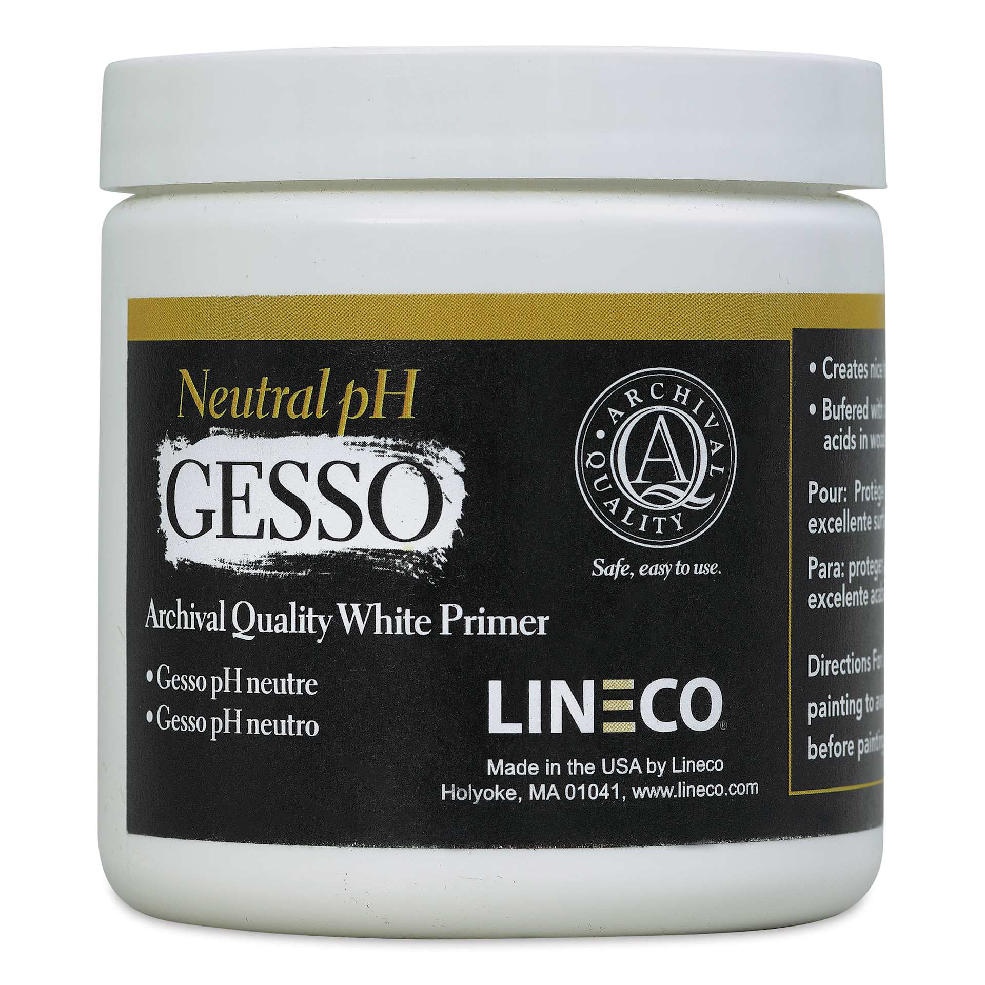 Lineco Neutral pH Gesso Primer - 8 oz Lineco Neutral pH Gesso Primer - 8 oz