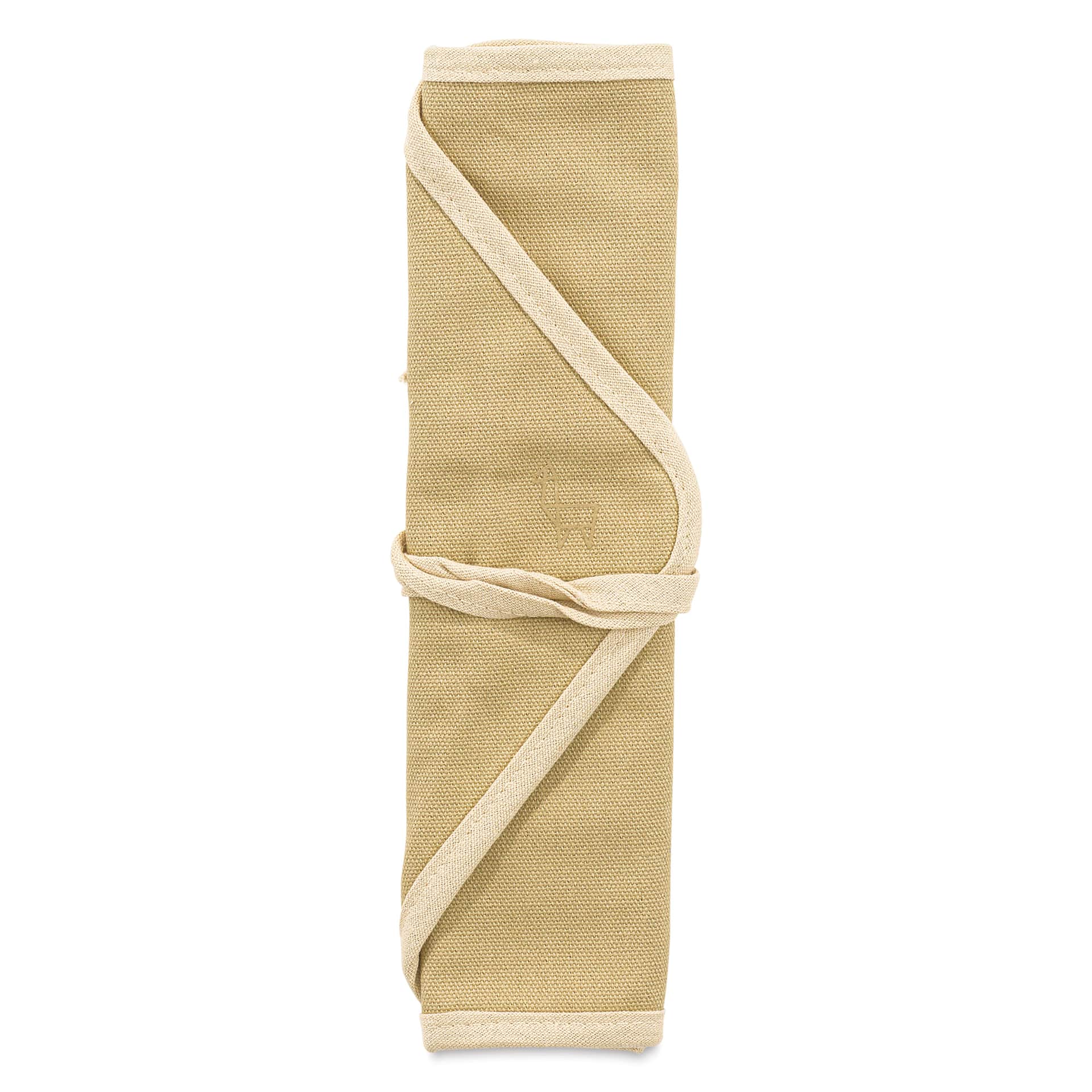 Etchr Roll-Up Brush Pouch - Khaki, rolled up Etchr Roll-Up Brush Pouch - Khaki, rolled up