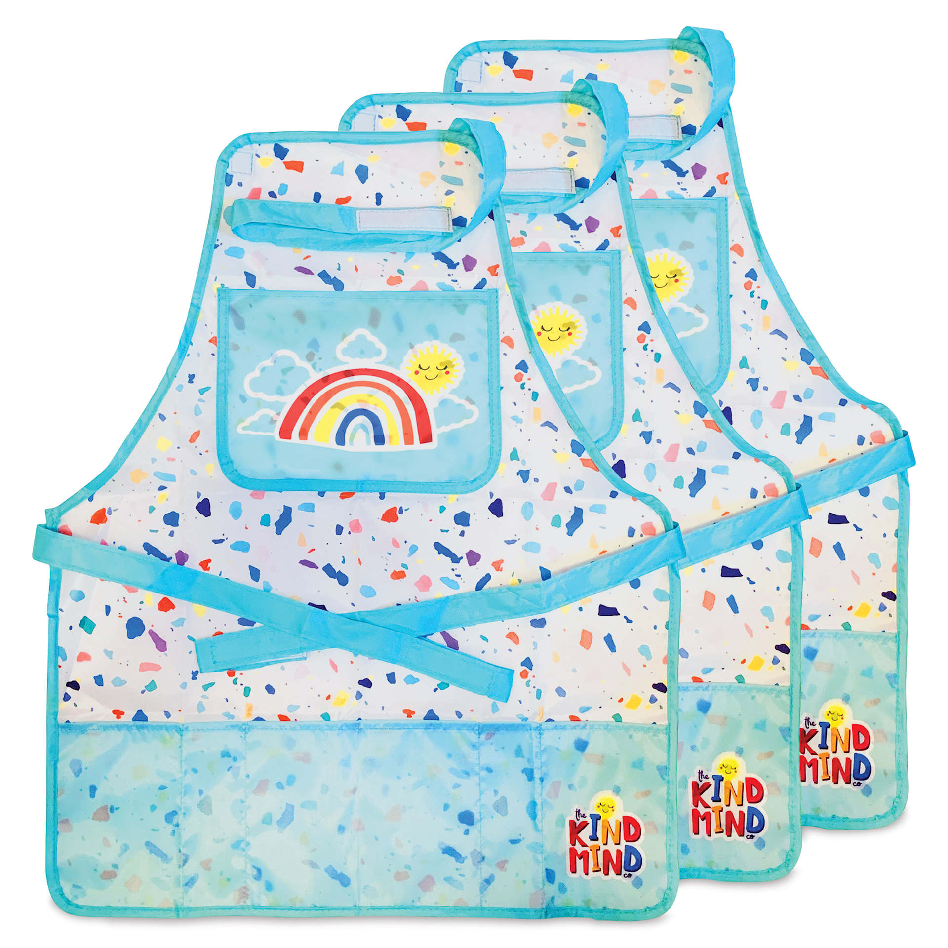 Kind Mind Adaptive Art Smocks - Pkg of 3, with adjustable straps