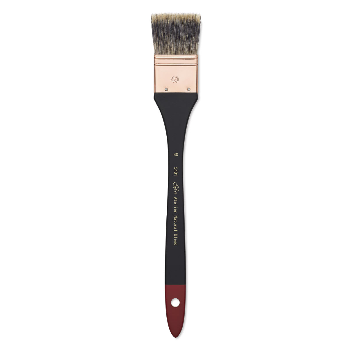 Silver Brush Atelier Badger Blend Mottler Brushes - Single Brush shown upright

