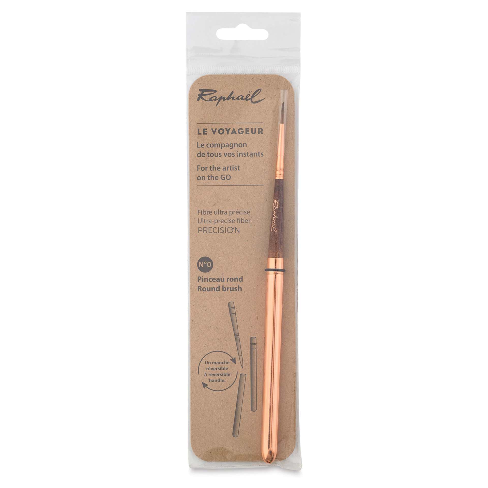 Raphaël Precision Travel Brush - Round, Size 0 (in package) Raphaël Precision Travel Brush - Round, Size 0 (in package)