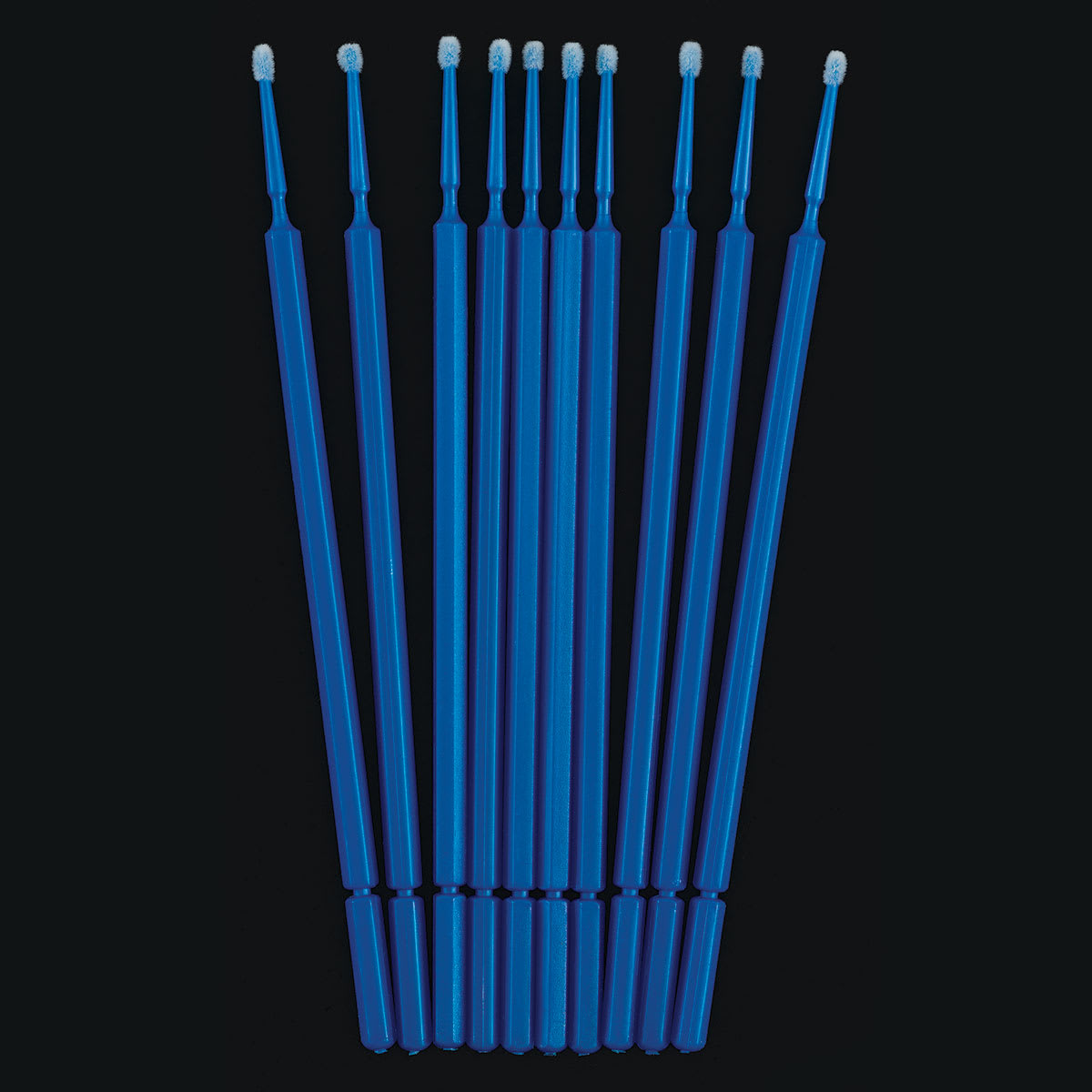 Testors Micro Sponge Brushes - Ten Sponge Brushes shown upright
