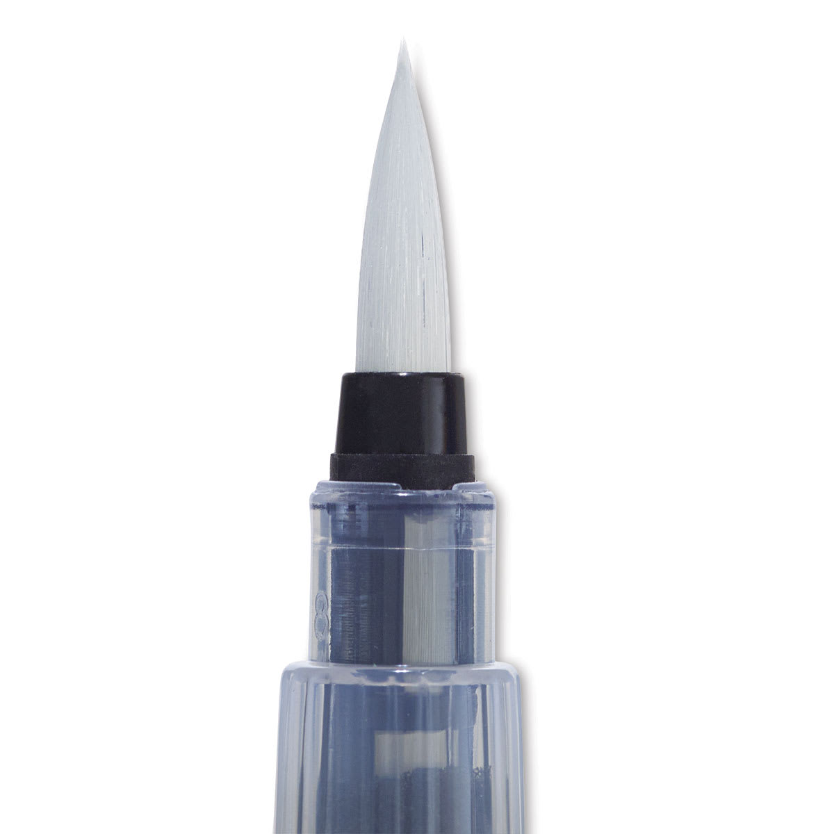Derwent Push Button Waterbrush - Round, Large Tip, Short Handle (close-up of brush head) Derwent Push Button Waterbrush - Round, Large Tip, Short Handle (close-up of brush head)
