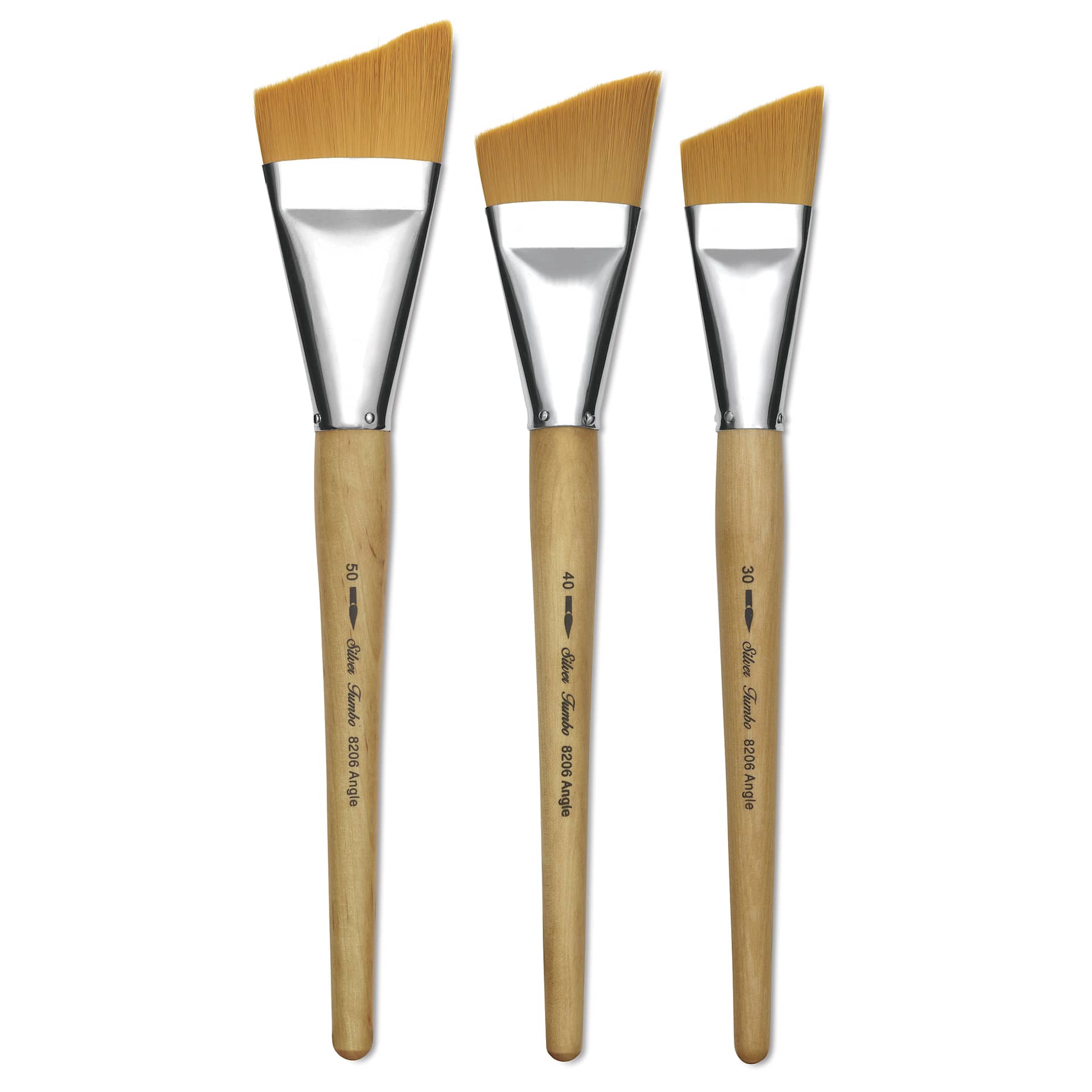 Silver Brush Silver Jumbo Golden Synthetic Angle brushes lait out Silver Brush Silver Jumbo Golden Synthetic Angle brushes lait out