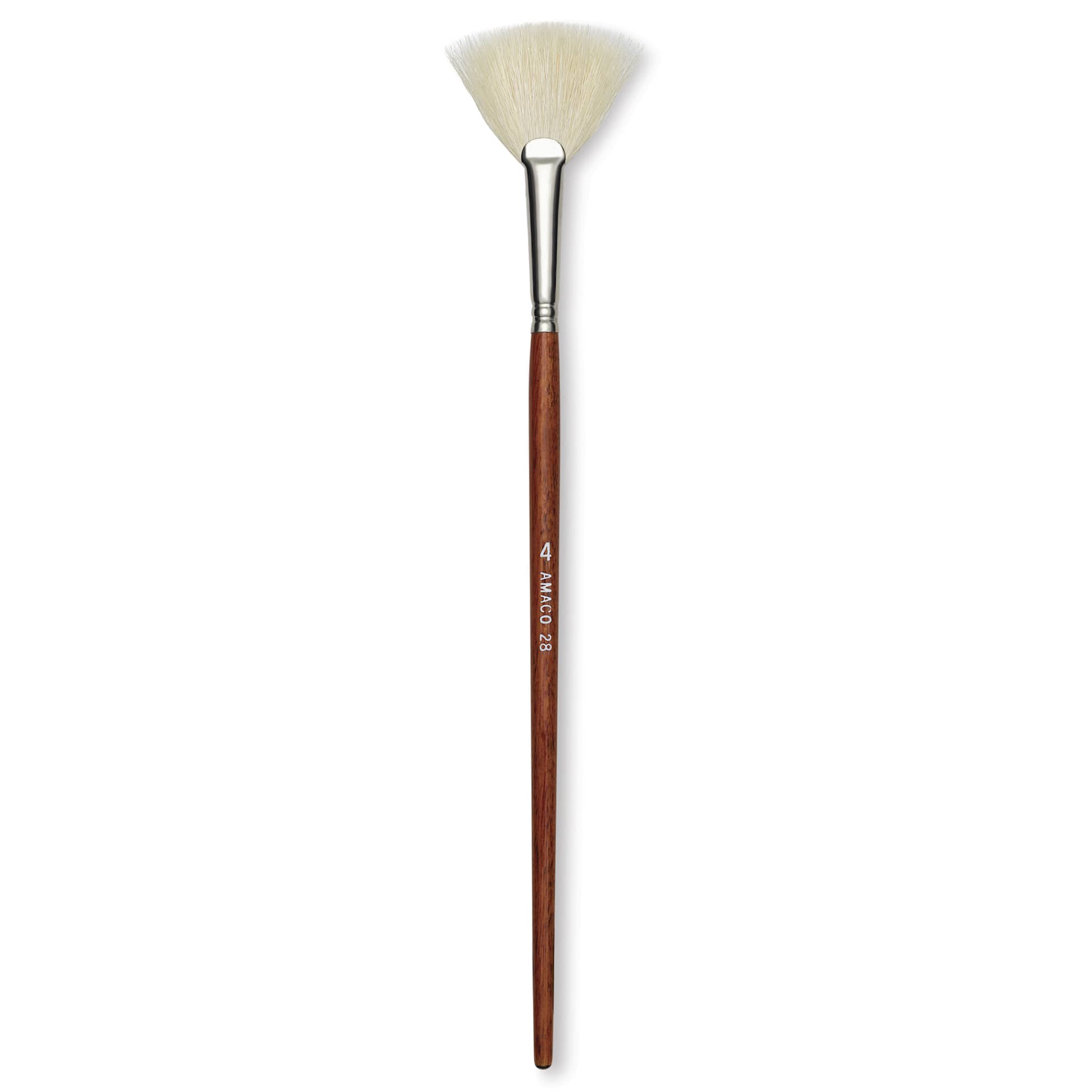 Amaco Fitch Glaze Fan Brush - Short Handle, Size 4