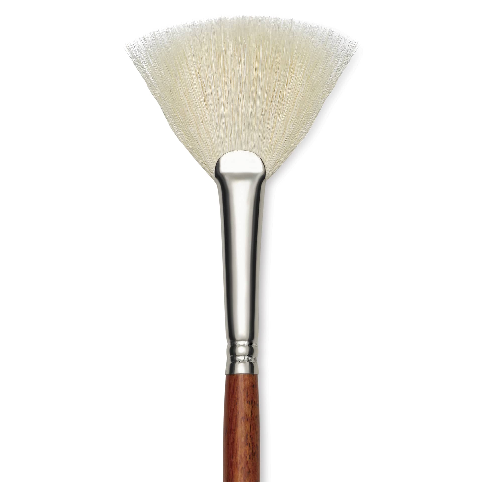 Amaco Fitch Glaze Fan Brush - Short Handle, Size 4, close-up