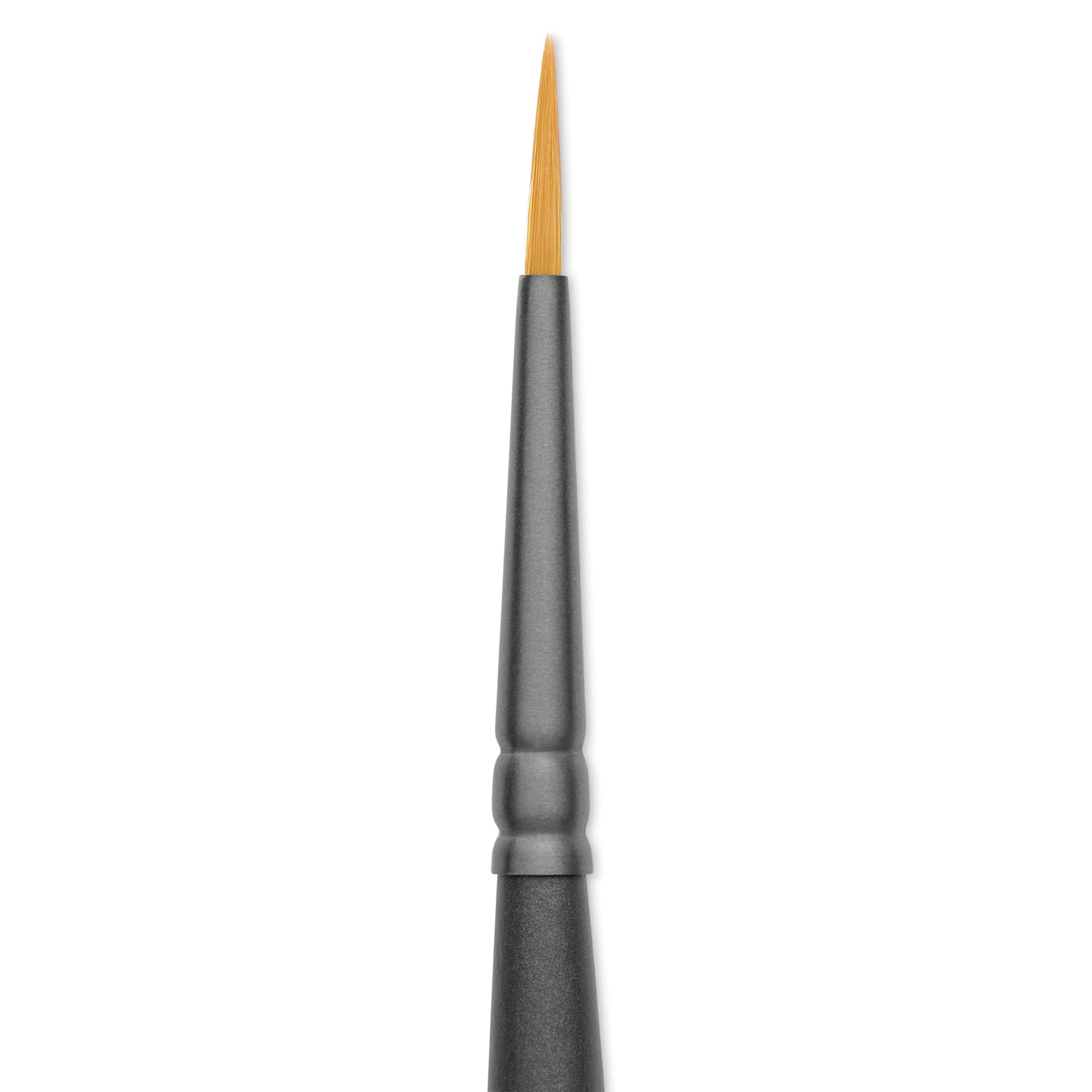 Vallejo Synthetic Golden Toray Hobby Brush - Detail Round, Size 1, close up