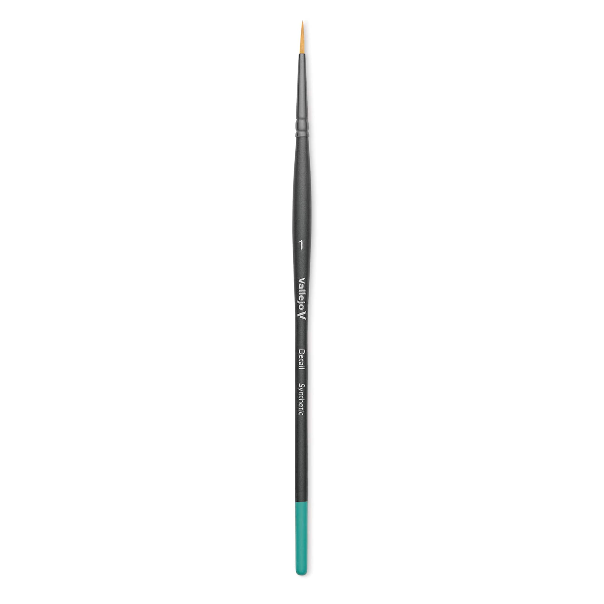 Vallejo Synthetic Golden Toray Hobby Brush - Detail Round, Size 1