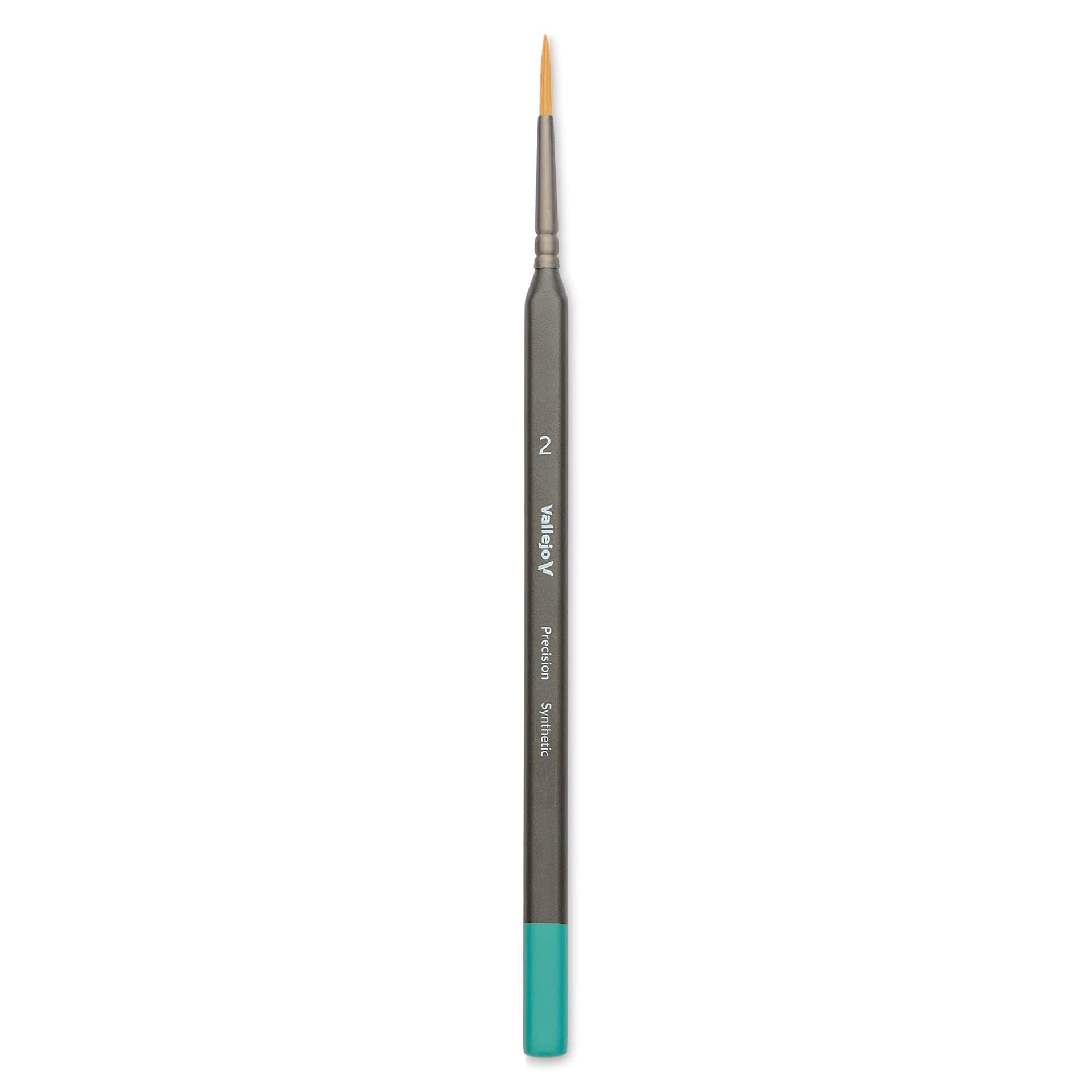 Vallejo Synthetic Golden Toray Hobby Brush - Precision Round, Size 2