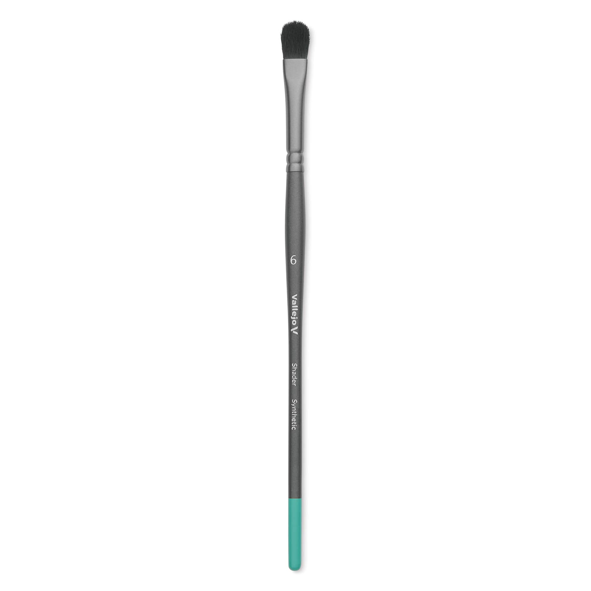 Vallejo Synthetic Squirrel Hobby Brush - Filbert Shader, Size 6