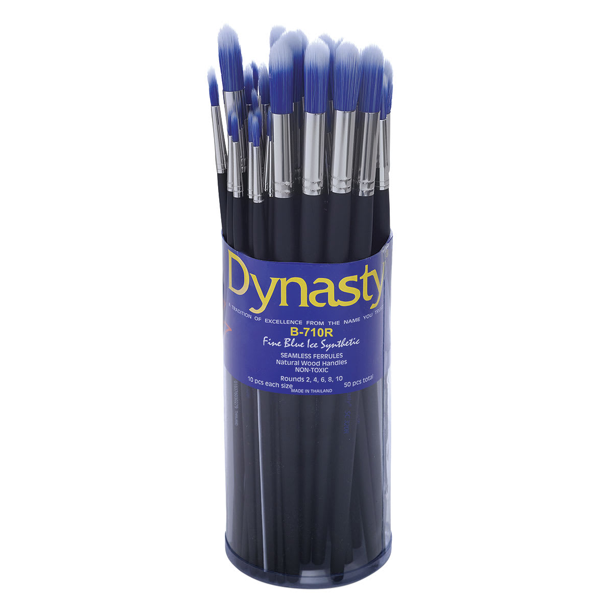 Dynasty Blue Ice Brush - Front of Canister of 50 Rounds
