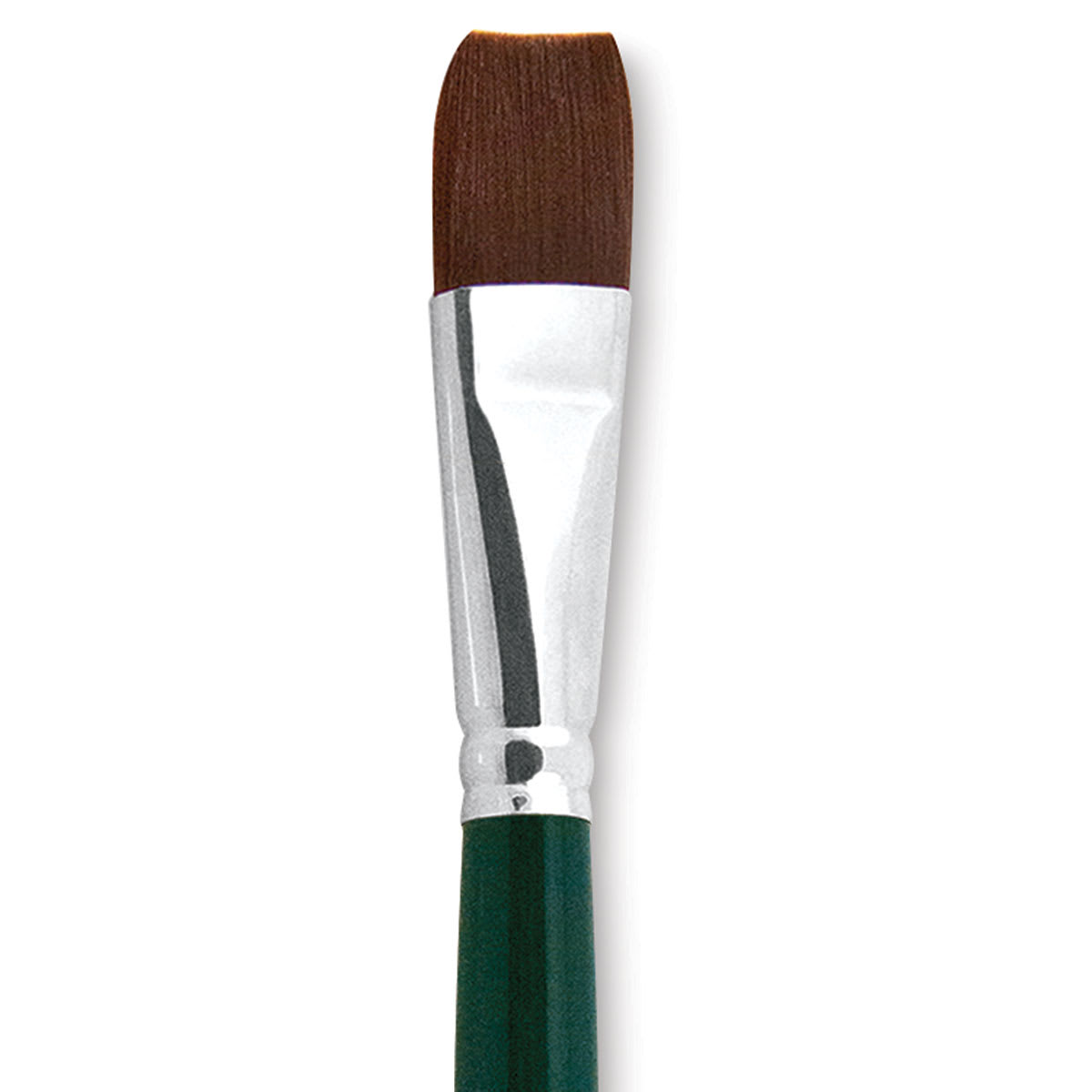 Silver Brush Ruby Satin Synthetic Brush - Bright, Size 20, Short Handle close-up