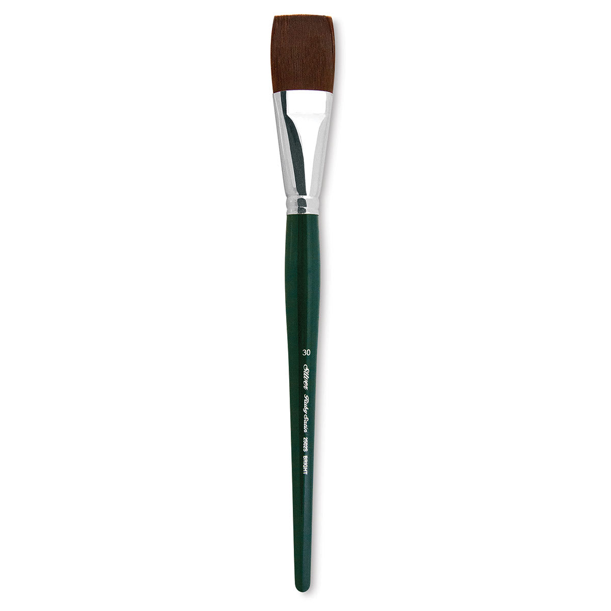 Silver Brush Ruby Satin Synthetic Brush - Bright, Size 30, Short Handle