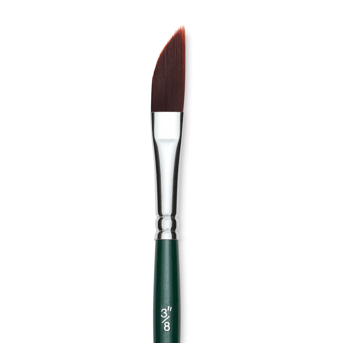 Silver Brush Ruby Satin Synthetic Brush - Dagger Striper, Size 3/8", Short Handle close-up
