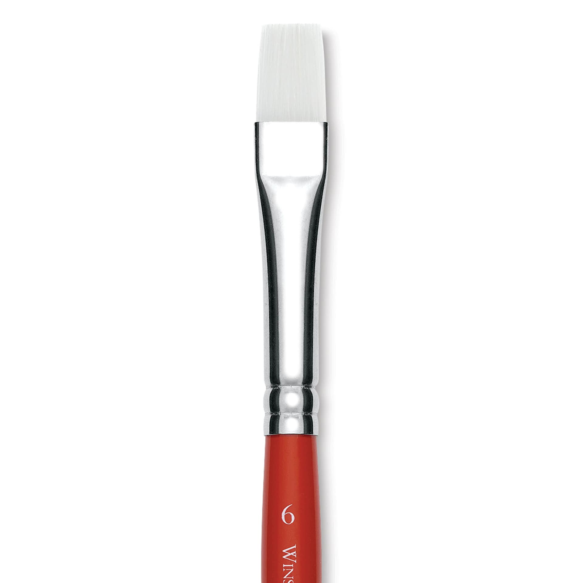 Winsor & Newton University Brush - Flat, Size 6, Short Handle