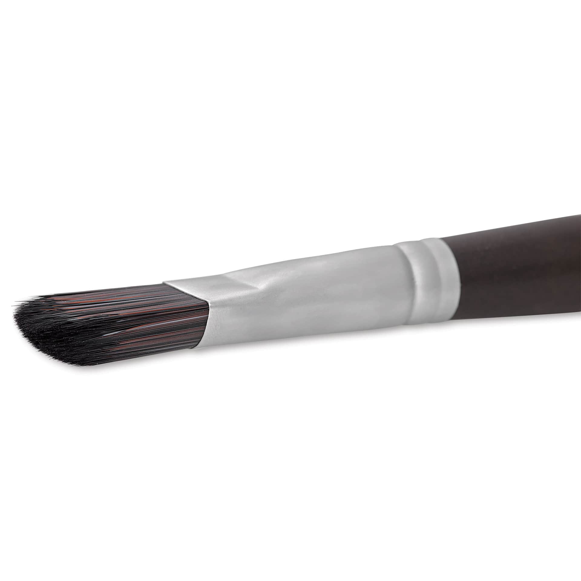 Raphaël Textura Brush - D-Brush, Size 20, Long Handle front view of flat side Raphaël Textura Brush - D-Brush, Size 20, Long Handle front view of flat side