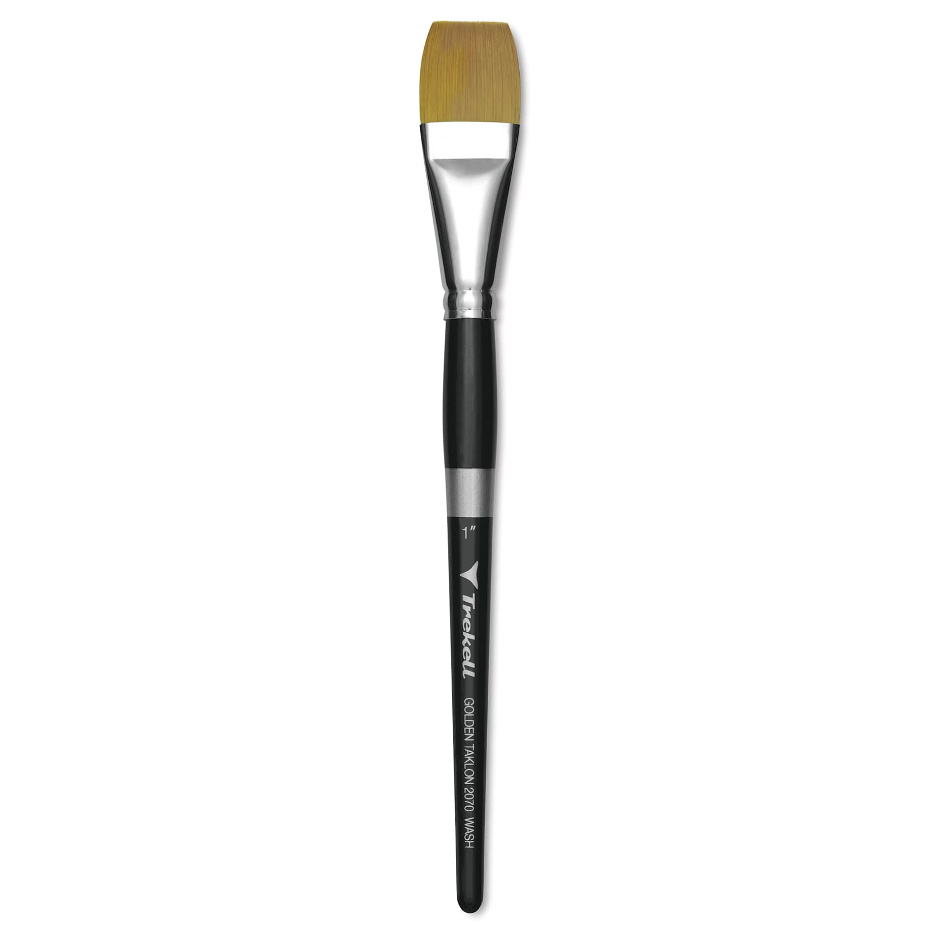 Trekell Synthetic Gold Taklon Brush - Wash, Short Handle, Size 1"
