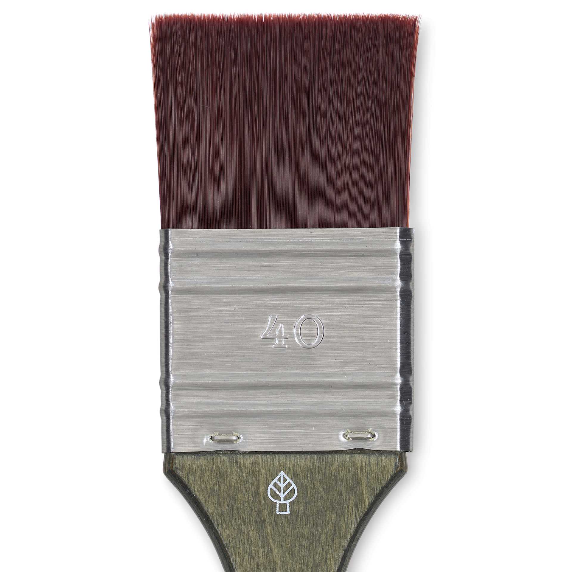 Da Vinci Forte Synthetic Brush - Mottler, Short Handle, Size 40, close-up Da Vinci Forte Synthetic Brush - Mottler, Short Handle, Size 40, close-up