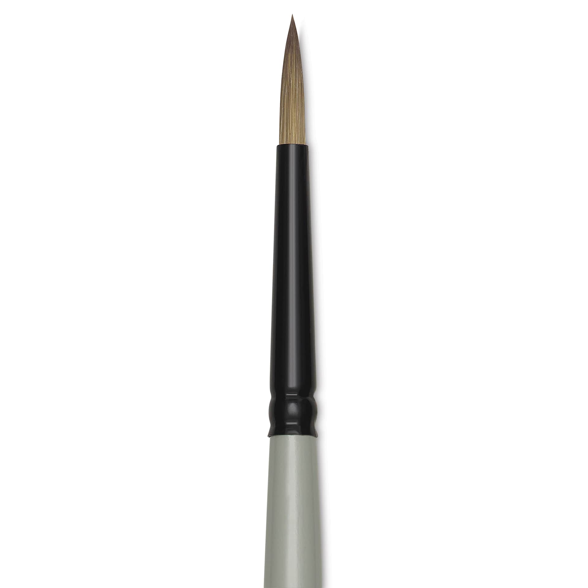 Silver Brush Black Pearl Synthetic Brush - Series 6400, Round, Size 2, Long Handle, close-up