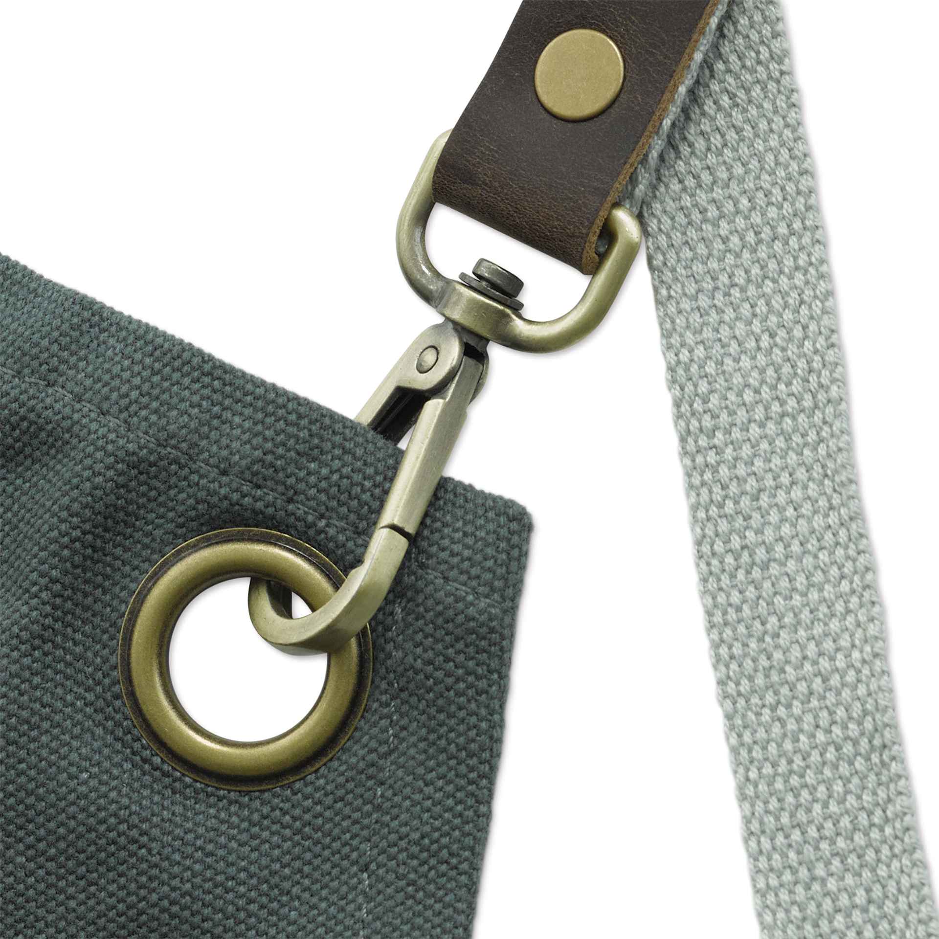 Grommet and buckle for neck strap on Blick Utility Apron