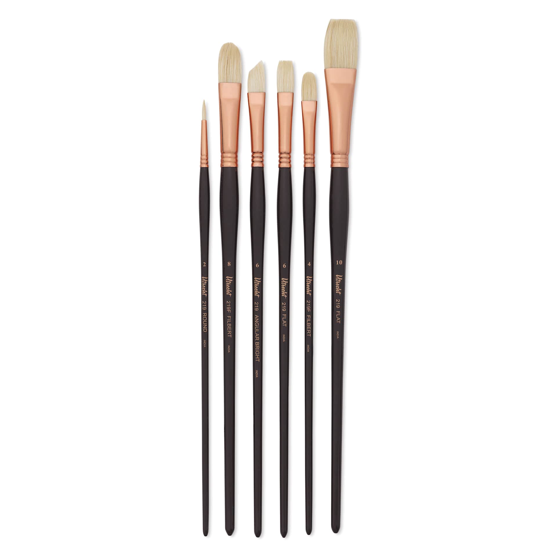 Utrecht Series 219 Soft Bristle Brush Set with long handles Utrecht Series 219 Soft Bristle Brush Set with long handles