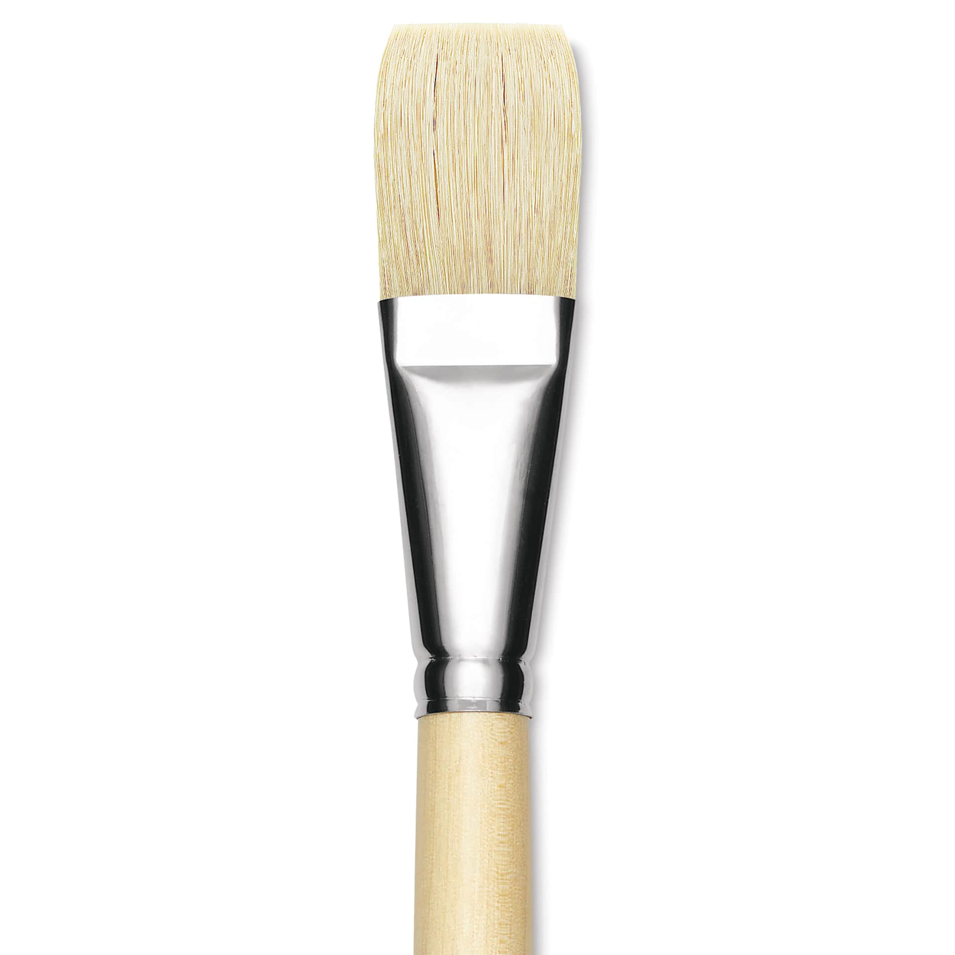 Utrecht Rhenish Pure Hog Bristle Brush - Flat, Size 14, Long Handle