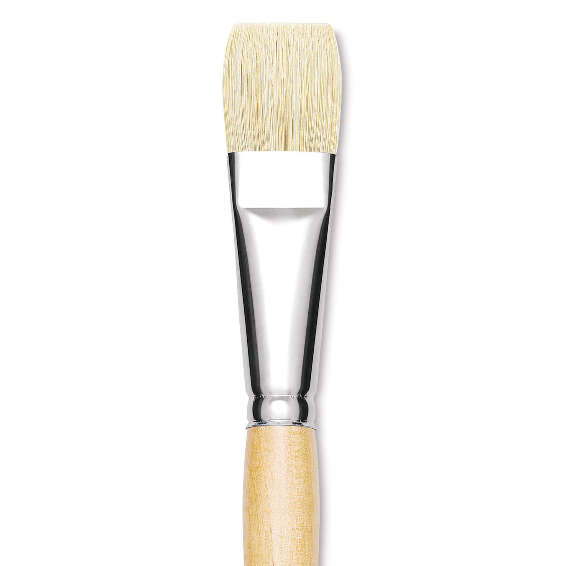 Utrecht Rhenish Pure Hog Bristle Brush - Bright, Size 12, Long Handle