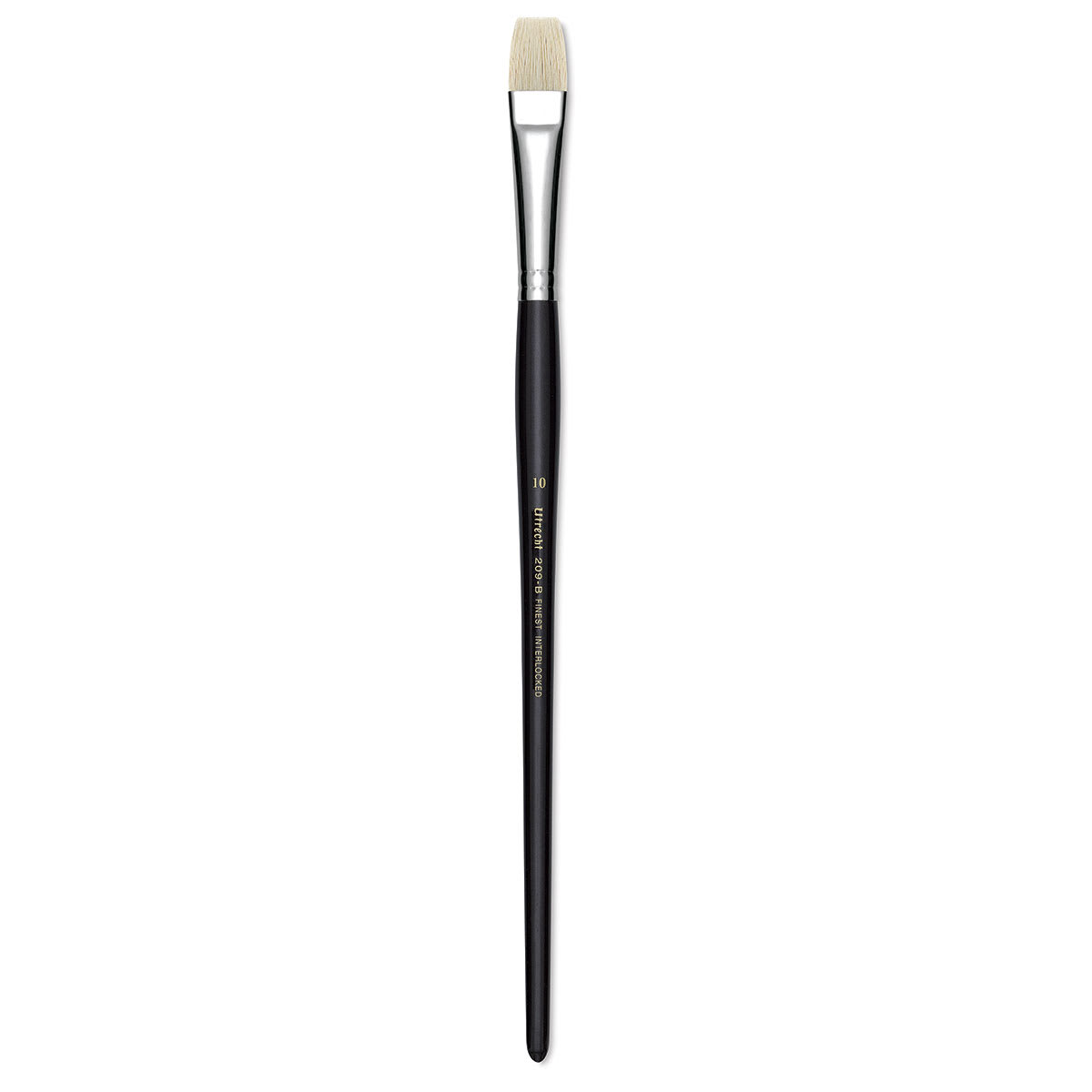 Utrecht Natural Chungking Pure Bristle Brush - Bright, Size 10, Long Handle