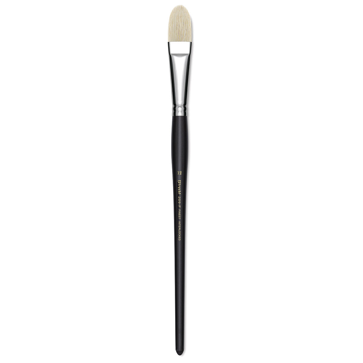 Utrecht Natural Chungking Pure Bristle Brush - Filbert, Size 12, Long Handle