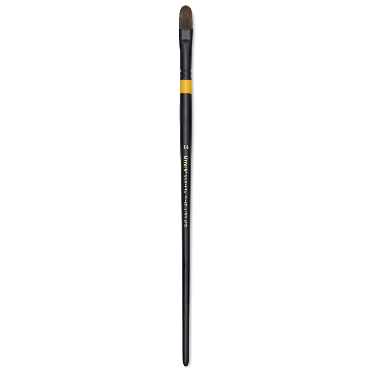 Utrecht Manglon Synthetic Brush - Filbert, Size 14, Long Handle