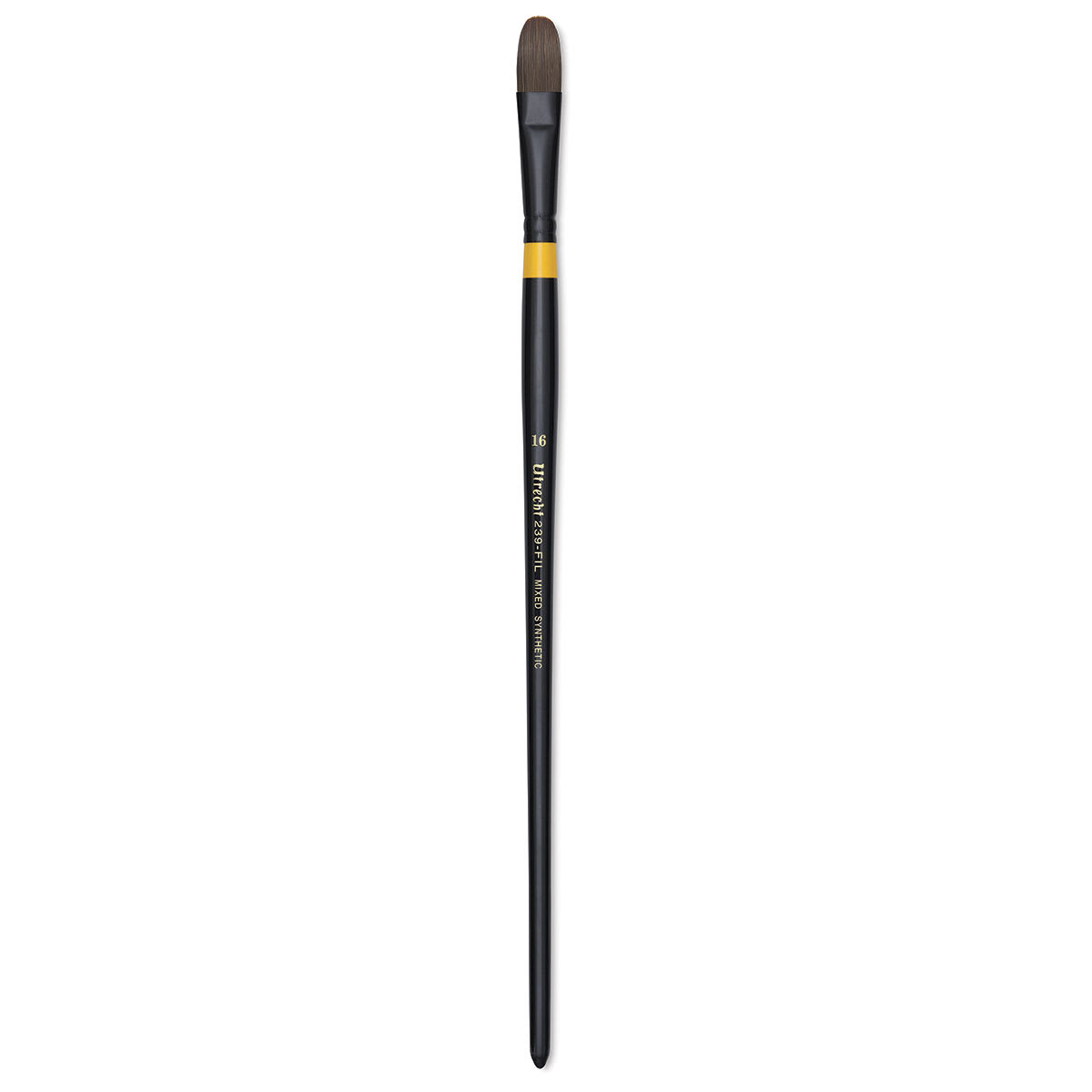Utrecht Manglon Synthetic Brush - Filbert, Size 16, Long Handle
