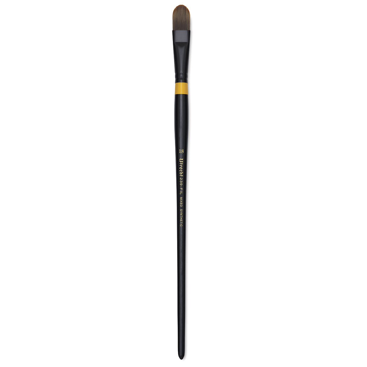 Utrecht Manglon Synthetic Brush - Filbert, Size 18, Long Handle